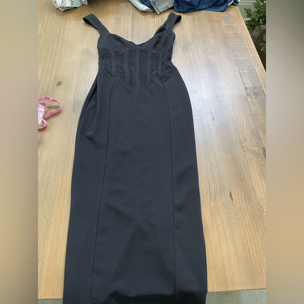 ASOS Black Strapless Sweetheart Sheath Dress